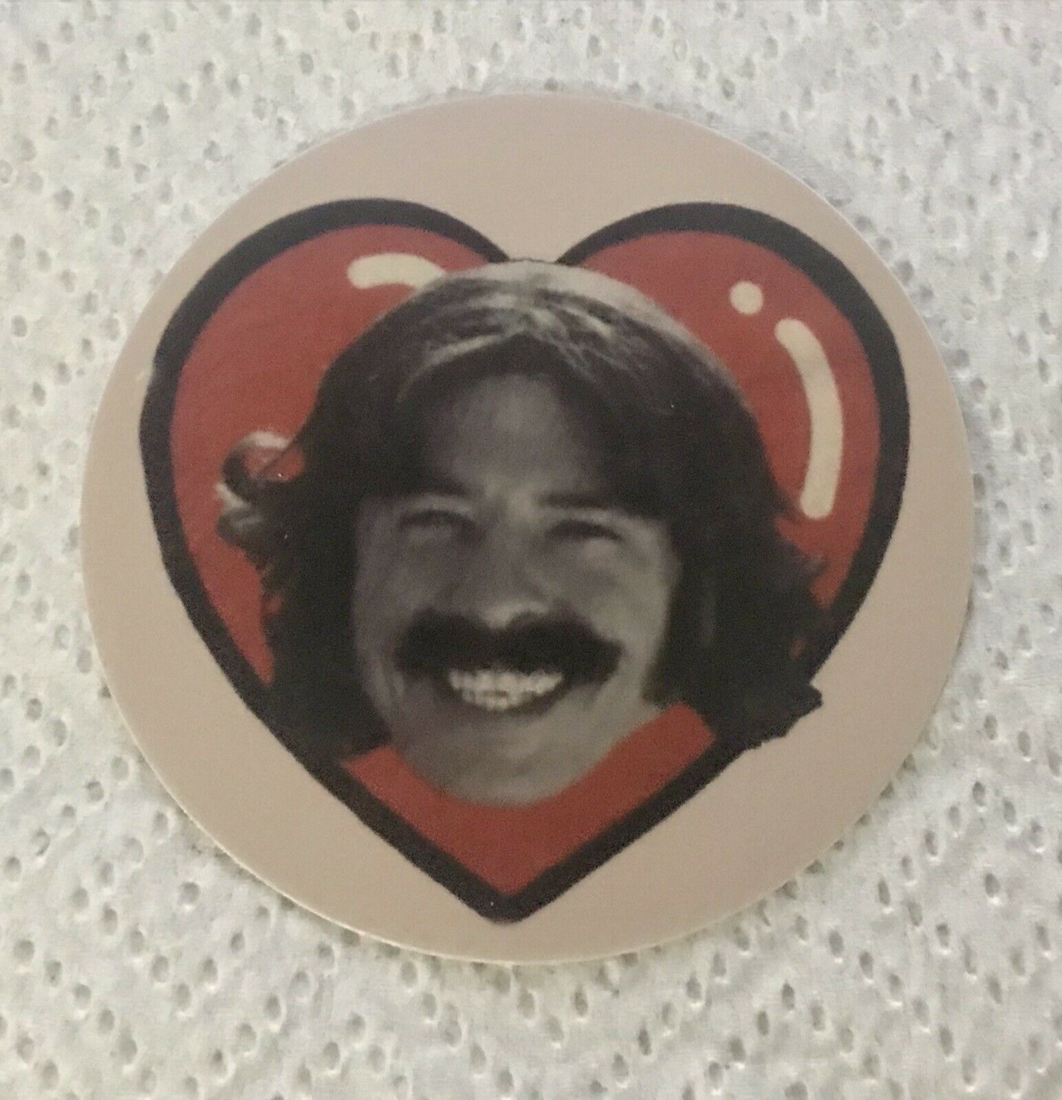 I ❤️ Davy Grolton (dave Grohl) Round Vinyl Decal/sticker Foo Fighters🔥nirvana