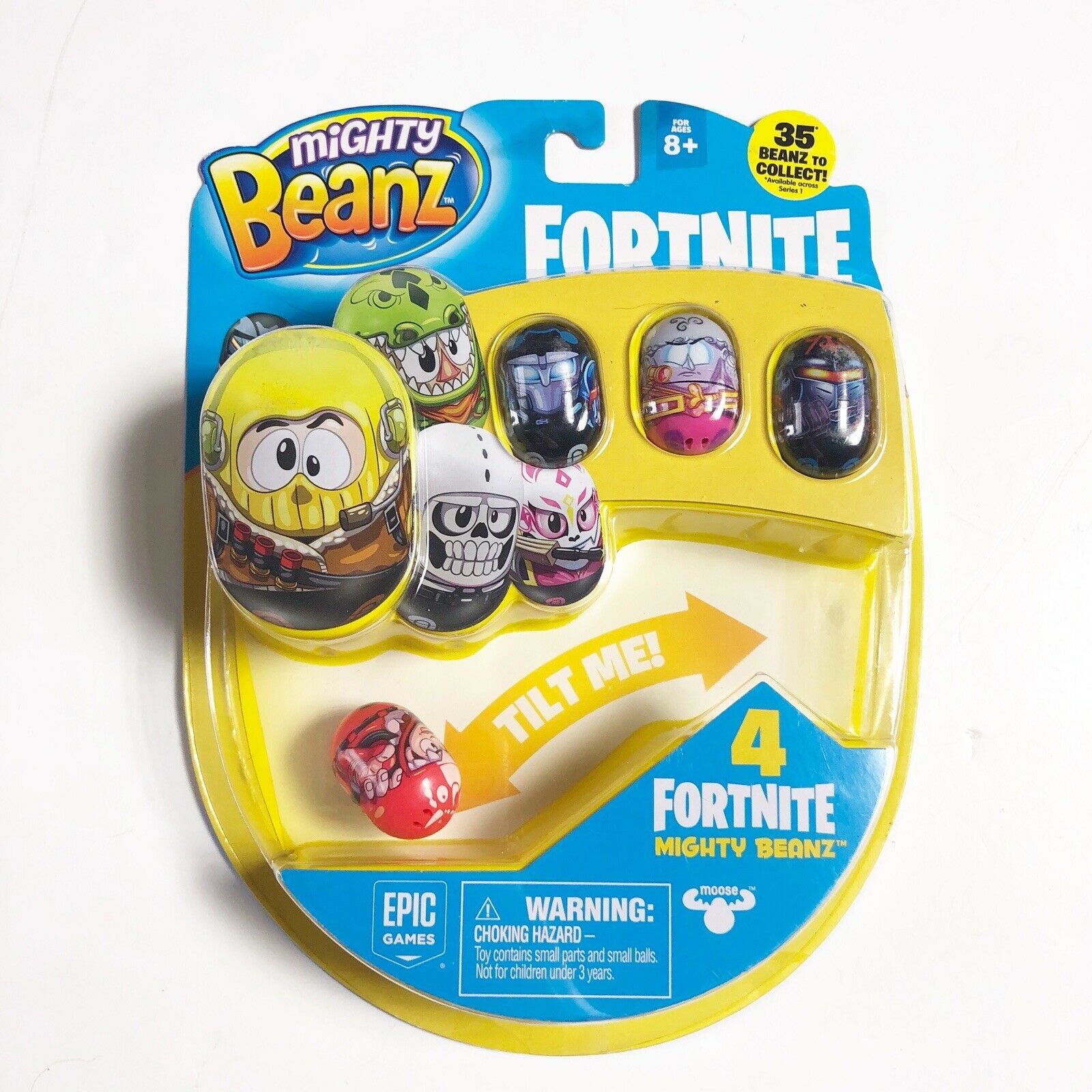 Epic Games Fortnite Mighty Beanz 4 Pack 2018 Moose Toys Series 1 New Beans