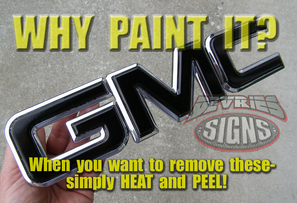 *fits Sierra Only!* Precut Gmc Domed (gel Coated) & Non-domed Emblem Overlays