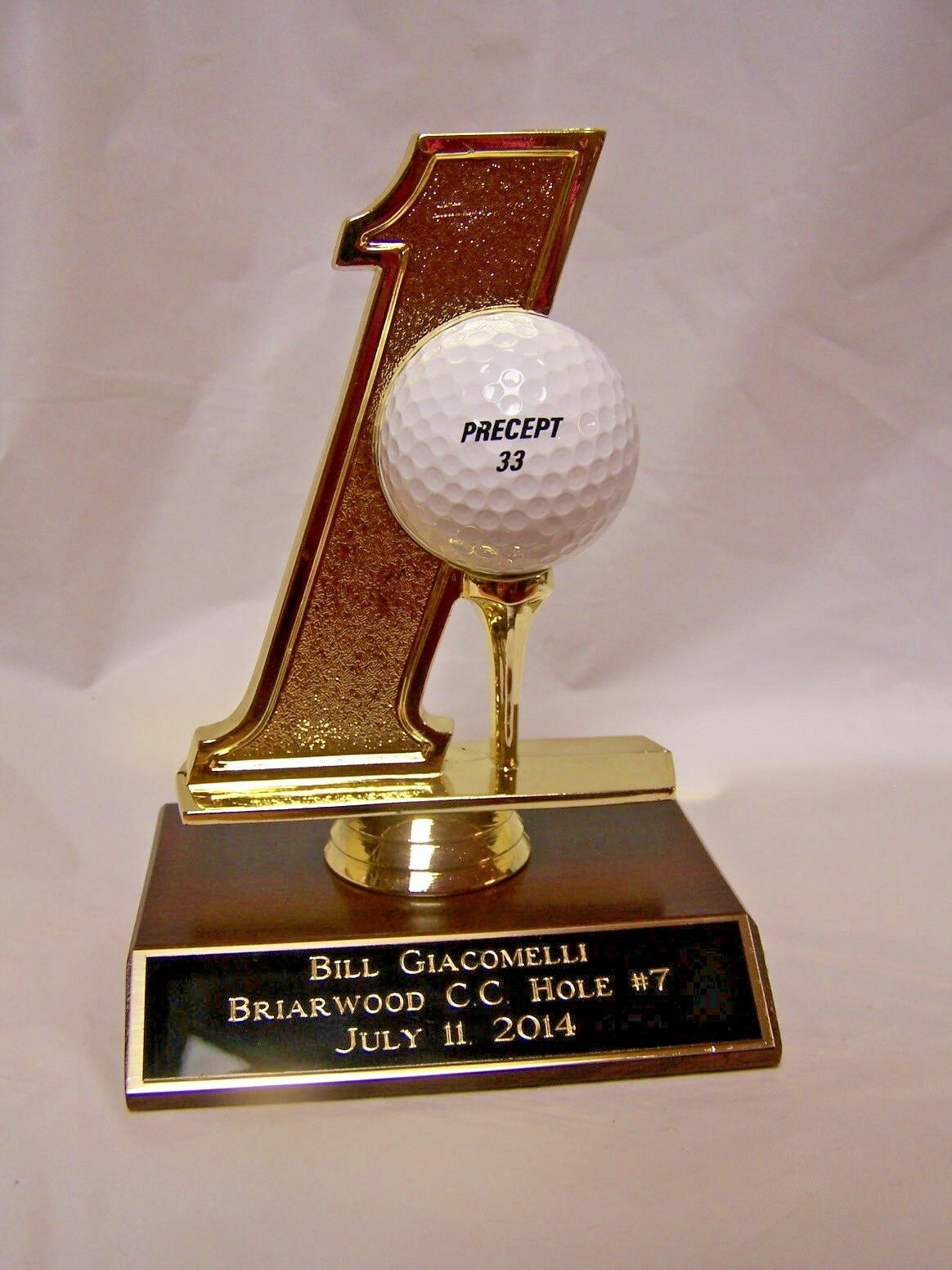 Golf Hole In One Trophy Ball Holder-free Engraving!!!