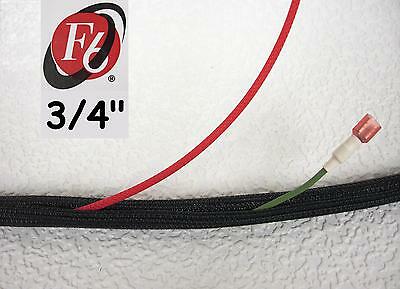 3/4" Flexo F6 Braided Cable Sleeving Wrap, Split Loom, Techflex F6n0.75bk